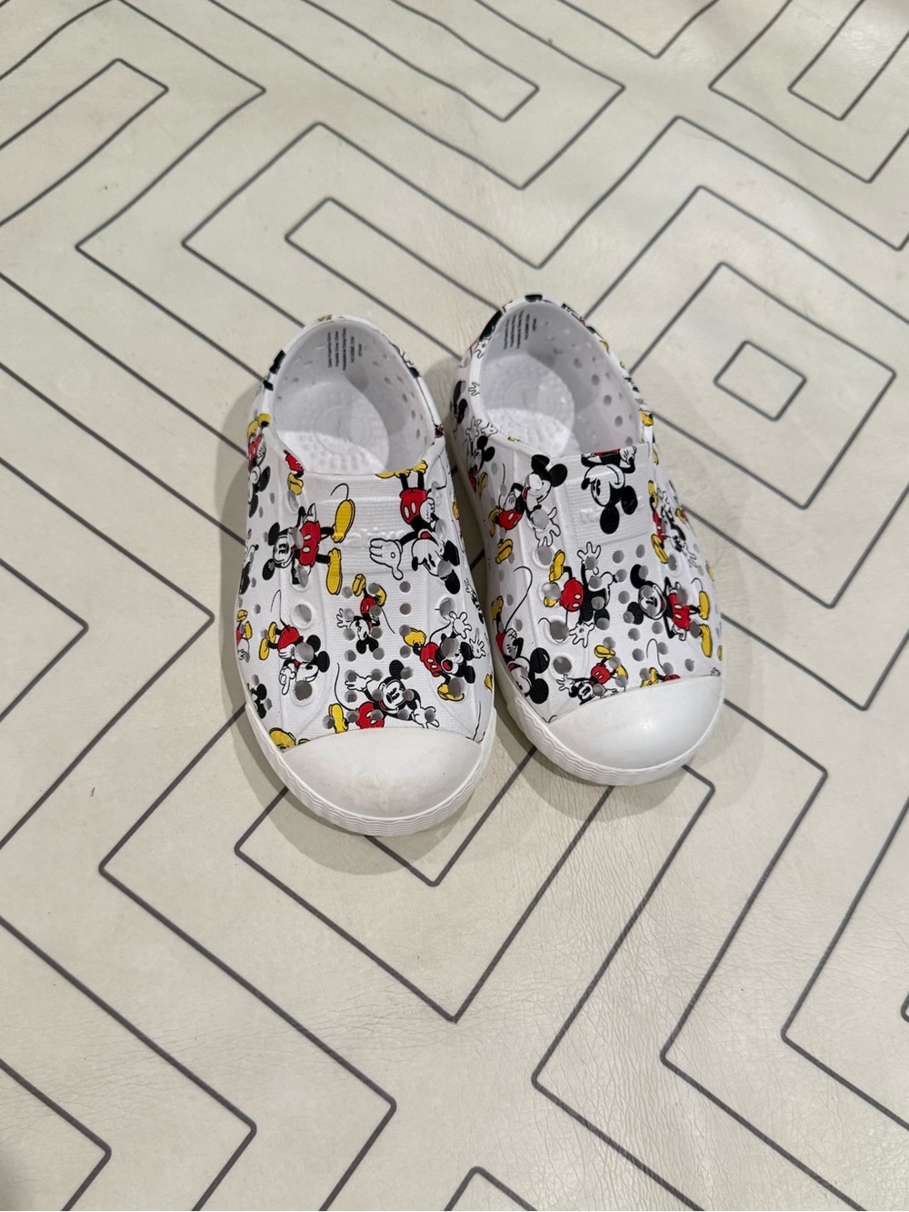 Natives Disney Mickey Mouse Perforated Shoes